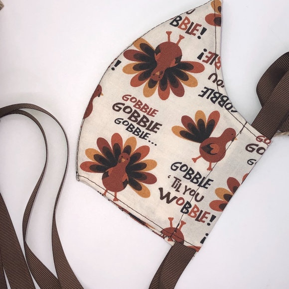 GOBBLE TIL YOU WOBBLE FACE MASK~NEW! - Picture 4 of 15